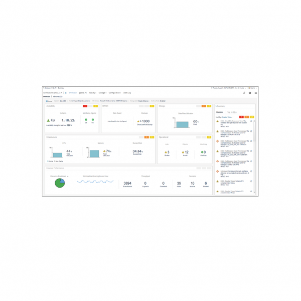 Foglight for Oracle_工作區域 1
