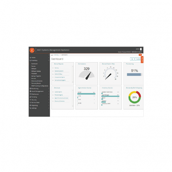 KACE Systems Management Appliance_工作區域 1
